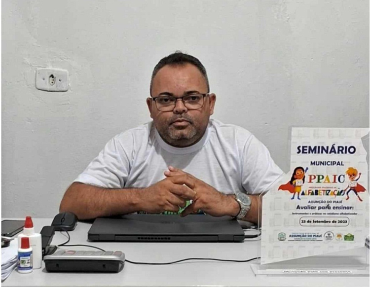 Secretário da SEMA de Assunção do Piauí, Mário Pimentel